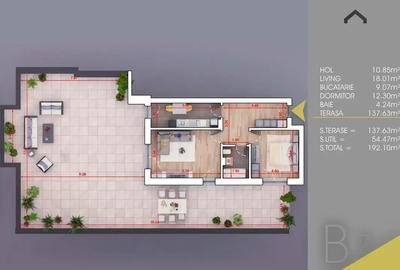Fara Comision | Apartament 2 Camere cu Terasa Titan - Pallady - 2