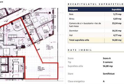 Apartament nou cu 2 camere | 56,8 mp | Ansamblu rezidențial Sopor - 4