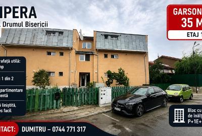PIPERA, Garsoniera in suprafata de 35 mp - etaj 1, Str. Drumul Bisericii - 1