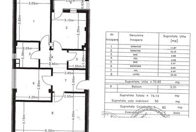 Apartament cu 3 camere, bloc NOU, mobilat și utilat, VASLUI - zona TRAIAN; - 13