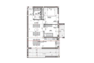 Apartament 3 camere, finisat la cheie, terasă 16.52, aer conditionat - 7