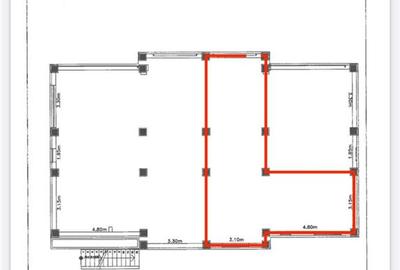 Spatiu intre farmacie si cafenea, 60mp, Visan, zona Profi - 3