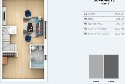 Complex de vile tip duplex si triplex  OTOPENI - PRETURI ATRACTIVE - 18