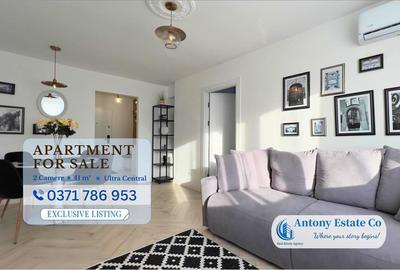 Apartament cu 2 camere nedecomandat, mobilat în Central