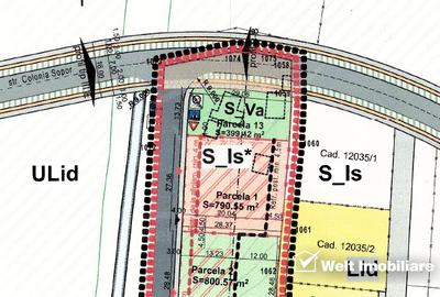 Teren 790mp, PUZ si HCL, S_Is (imobil servicii) colonia Sopor - 3