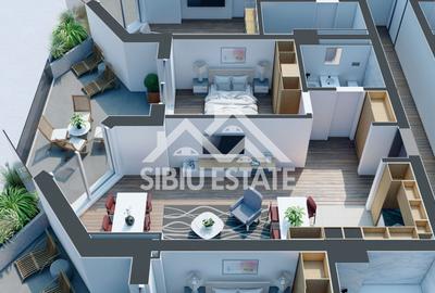 Apartament cu 2  camere-Design avangardist și confort contemporan - 10