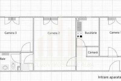 Apartament cu 3 camere | De vanzare | 49 mp | Cetate - 2