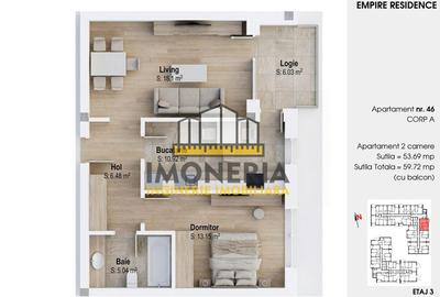 Empire Residence Tornadei 2 – Comision 0% – 2 camere spatioase, imobil premium - 17