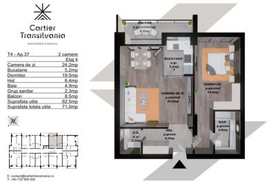 TRANSILVANIA RESIDENCE- CARTIER TRANSILVANIA, APARTAMENT 2 CAMERE - 16