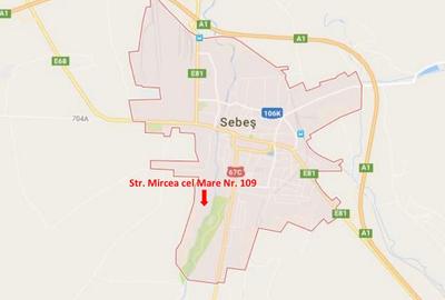 Teren intravilan de vanzare in Sebes str. Mircea cel Mare nr. 109 - 2