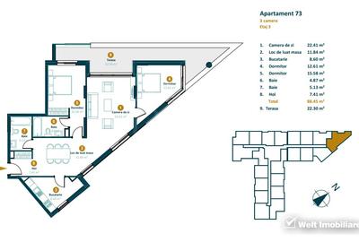 Apartamente de 3 camere, imobil nou zona Marasti, optiune de finisare ! - 2