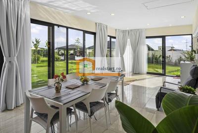 Langa Padure, Vila P+Pod , 1500mp teren,  terasa 40mp,  complex securizat - 2