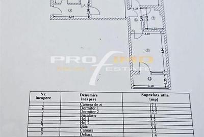 Centru Bld.Ferdinand - Apartament 3 camere su.80mp.et.3, Lift - 1
