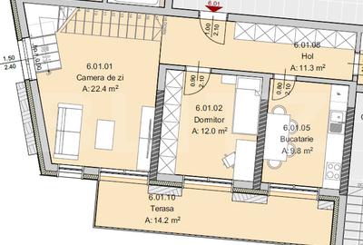Apartament 4 camere, 102 mp, Terasa 214 mp, Imobil Nou, Semicentral - 5