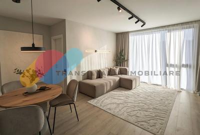 Apartament cu 2 camere semidecomandat, mobilat în Central