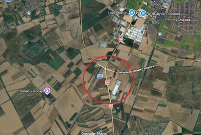 Sag - Teren extravilan cu potential industrial - S:2ha - FS la DJ593: 390ml - 1