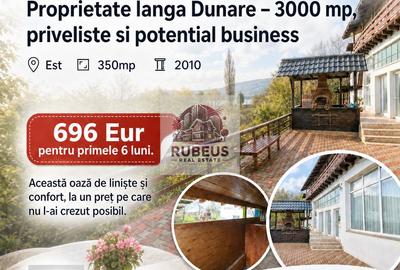 Proprietate langa Dunare – 3000 mp, priveliste si potential business - 1