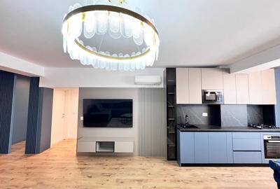 Apartament cu 2 camere semidecomandat, mobilat în Pipera