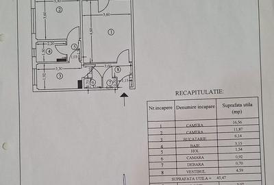 Apartament 2 camere renovat | 50 m Metrou Romancierilor | Etaj 3/10 - 11