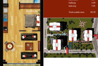 Studio spațios de 50 mp în complexul rezidențial InCity – Calea Dudești - 9