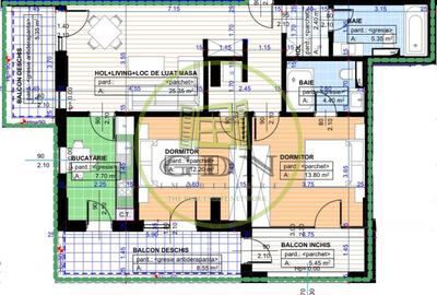 Apartament 3 camere, decomandat, 67.05mp, 1 Mai, zona Parc Nicolae Romanescu - 1