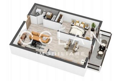 Apartament 2 camere, 54 mp+balcon 8 mp, Pictor Brana Comision 0% - 13