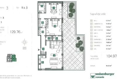 Penthouse 3 CamereI Terasa 85 MPI View Superb| Vedere Lac 500 m Metrou - 18
