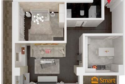 Ap 2 camere + parcare , bloc nou Intabulat , B-dul Poitiers - 8