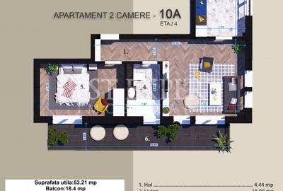 2 Camere Zona Linistita -acces rapid STB-5 Min - 1