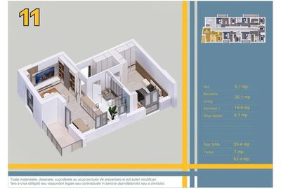 2 camere 55.4 mp utili + balcon 7 mp Ansamblu nou Sector 3–Pallady - 4