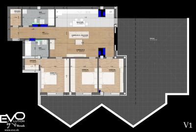 PENTHOUSE 4 CAMERE | 117 MP TERASĂ | SHOPPING CITY SIBIU | Evolution Apartments - 5