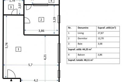 Apartament 2 camere | Prelungirea Ferentari - Str.Toporasi | bloc 2013 - 14