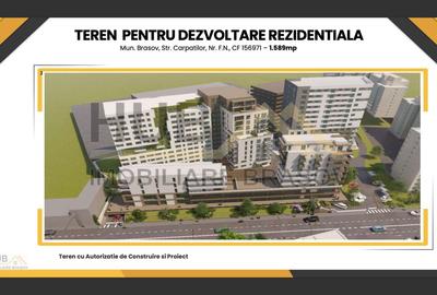 Teren pentru Dezvoltare Rezidentiala cu Autorizatie Emisa | Str. Carpatilor - 1