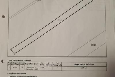 Teren intravilan 1196 mp | Frumușani | 11 km de București | Ideal casă - 2
