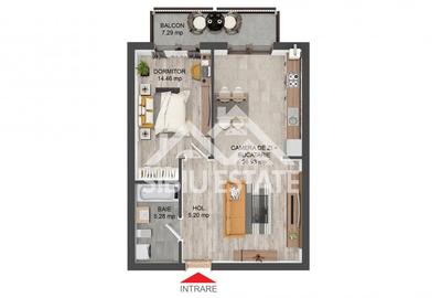 Apartament 2 camere Intabulat complex finalizat amenajat spatii verzi - 5