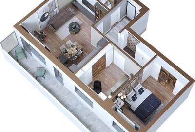 Etajul 1- 3 camere 88 mp-Copou-Bloc nou-TVA 21% inclus - 5