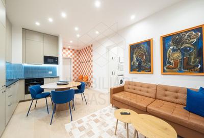 Apartament cu 2 camere semidecomandat, mobilat în Barbu Văcărescu