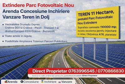 Teren  / inchiriere /concesionare / arenda pretabil parc fotovoltaic vanzare - 13