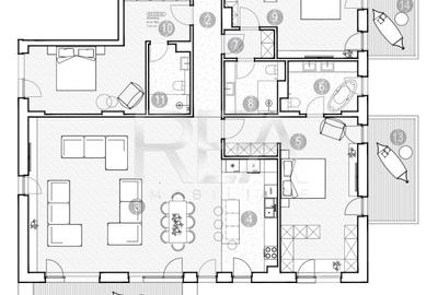 Apartament cu 4 camere semidecomandat în Grivița