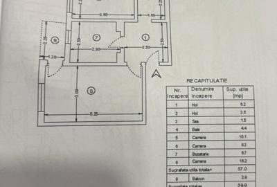Apartament cu 3 camere decomandat în Păcurari