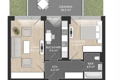 Apartament 2 camere | Atria Urban Resort | Aviatiei | Sector 1 - 4