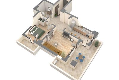 Apartament 2 camere, bloc nou, Podu Ros, intabulat - 12