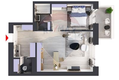 De vanzare | 2 camere  | SKYLIGHT Residence - 1