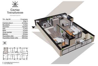 TRANSILVANIA RESIDENCE- CARTIER TRANSILVANIA, APARTAMENT 2 CAMERE - 19