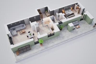 Apartament 2 camere, spatios, ansamblu modern si privat - 12