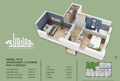 Duplex 3 camere The Suburb Buftea - 24