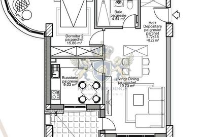 Apartament Modern,2 Camere 74 Mp,Terasa 17 Mp,Decomandat,Finalizat, Mall-Coresi - 3