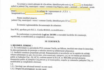 Teren Salicea, asfalt, utilitati, Certificat de Urbanism, 800 mp, 12,3m x 65m - 4