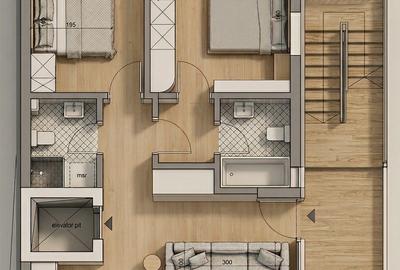 Apartament de 3 camere în imobil cu arhitectura contemporană în Dorobanți - 3