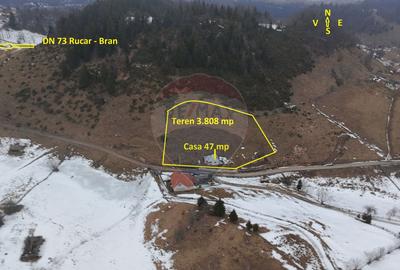 Casă + Teren Intravilan Fundata | Vedere Panoramică | Apă, curent - 1